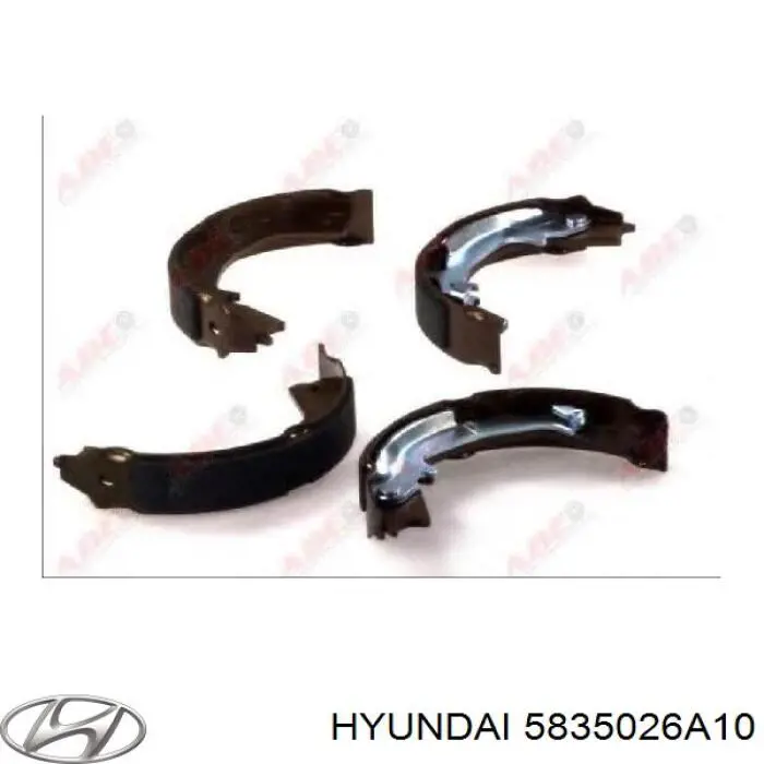 Тормозные колодки стояночного тормоза Hyundai/Kia 5835026A10 цена, от 30.41 USD