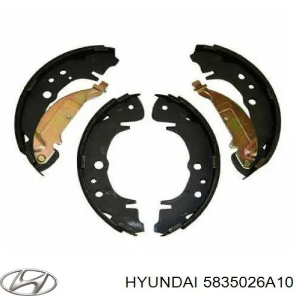 Купить 5835026A10 Hyundai/Kia Колодки ручника/стояночного тормоза