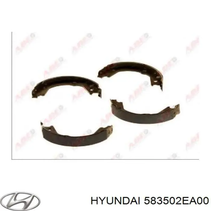 Колодки стояночного тормоза Hyundai/Kia 583502EA00