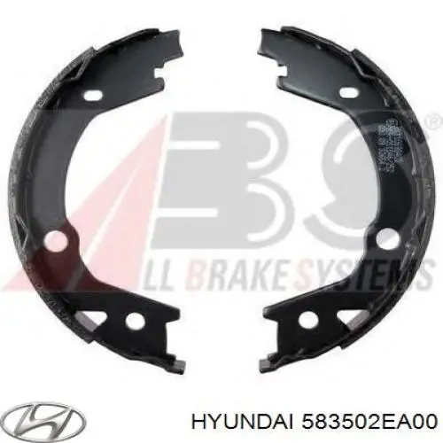 Колодки ручника 583502EA00 Hyundai/Kia