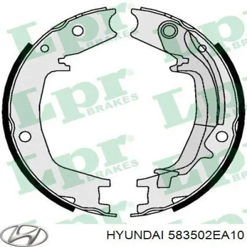 Купить 583502EA10 Hyundai/Kia Колодки ручника/стояночного тормоза