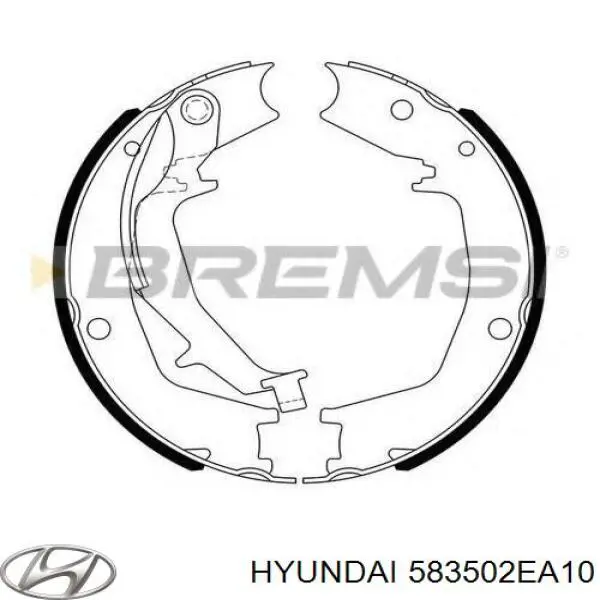 Колодки ручника 583502EA10 Hyundai/Kia