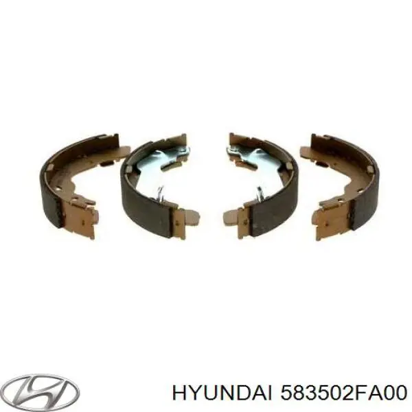 Задние барабанные колодки 583502FA00 Hyundai/Kia