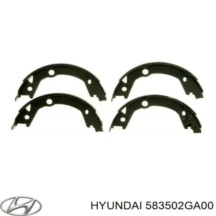 Барабанные колодки Hyundai/Kia 583502GA00