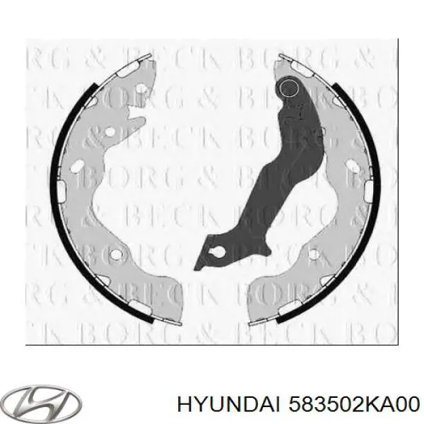 Барабанные колодки Hyundai/Kia 583502KA00