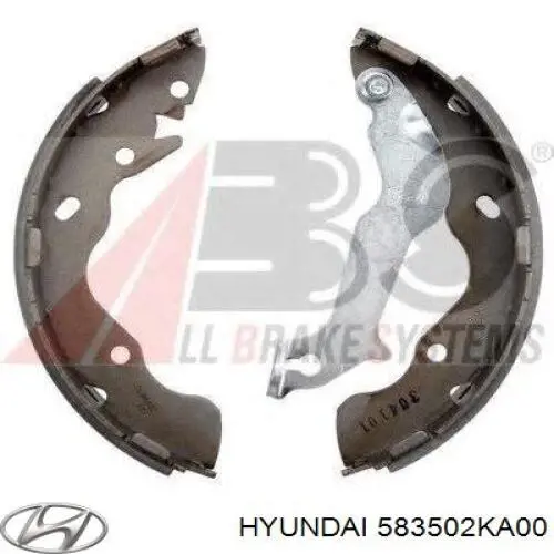 583502KA00 Hyundai/Kia Барабанные тормозные колодки