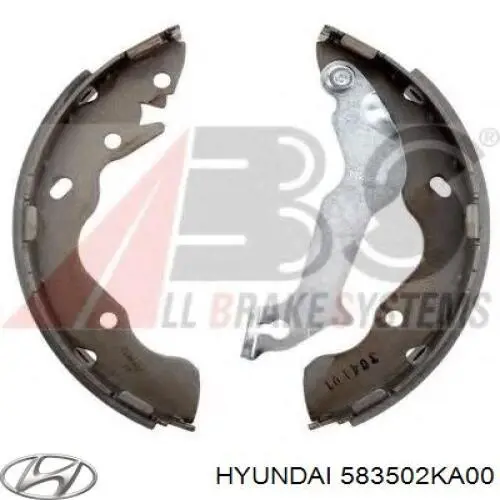 Тормоза рабочие задние ножные и тормозные барабаны Hyundai/Kia 583502KA00 цена, от 34.64 USD