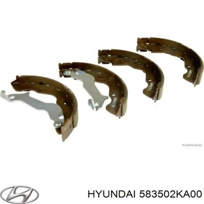 Купить 583502KA00 Hyundai/Kia Задние барабанные тормозные колодки