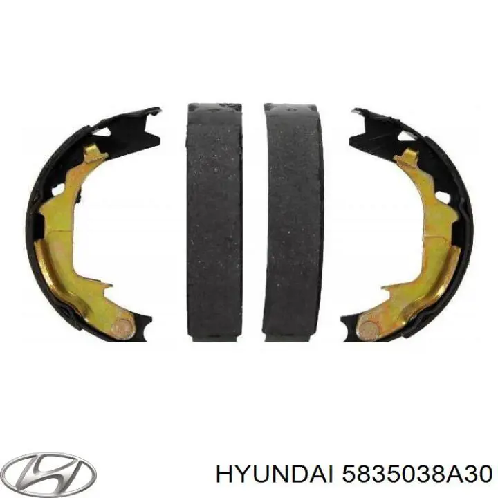Купить 5835038A30 Hyundai/Kia Колодки ручника/стояночного тормоза