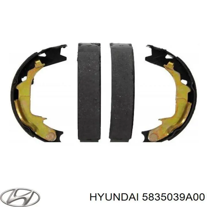 Колодки стояночного тормоза Hyundai/Kia 5835039A00