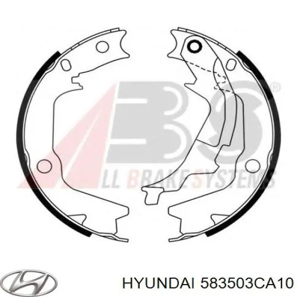 Тормозные колодки стояночного тормоза Hyundai/Kia 583503CA10 цена, от 27.07 USD