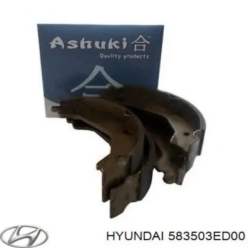 Тормозные колодки стояночного тормоза Hyundai/Kia 583503ED00 цена, от 18.44 USD