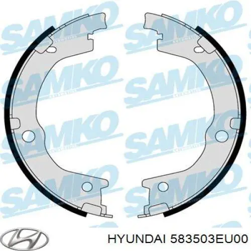 583503EU00 Hyundai/Kia Тормозные колодки ручника