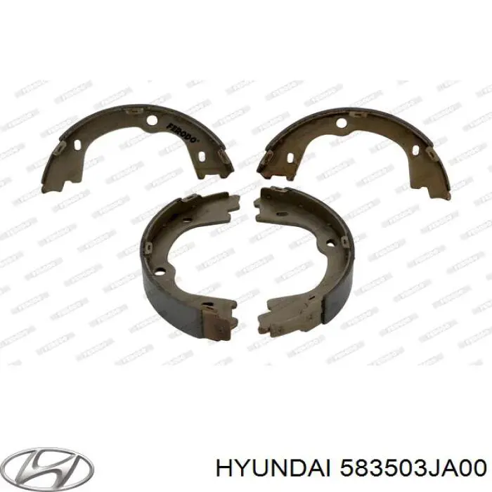 583503JA00 Hyundai/Kia колодки ручника (стояночного тормоза)