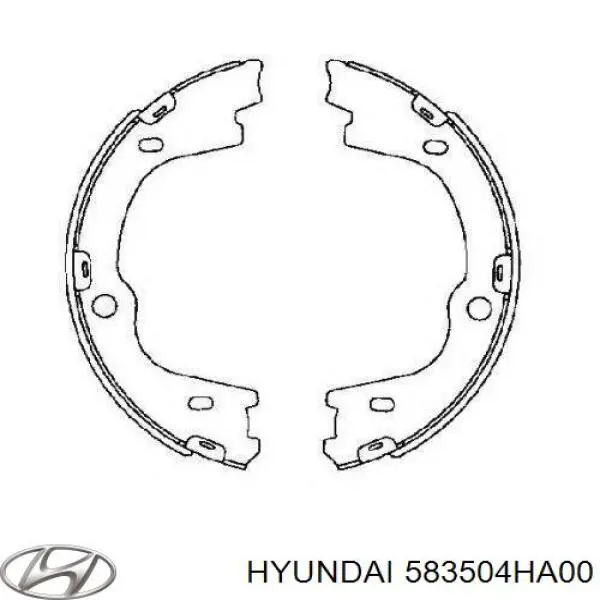 583504HA00 Hyundai/Kia колодки ручника (стояночного тормоза)