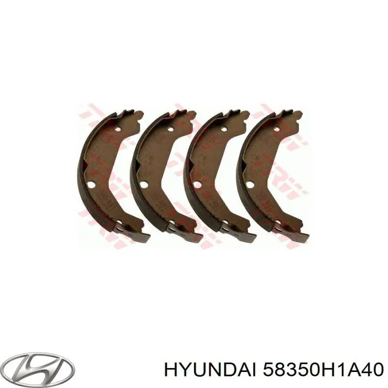 Тормозные колодки стояночного тормоза Hyundai/Kia 58350H1A40 цена, от 34.18 USD