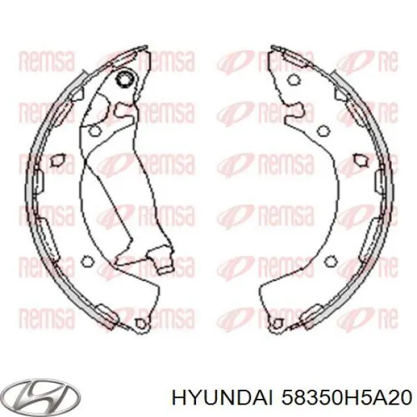 58350H5A20 Hyundai/Kia колодки тормозные задние барабанные