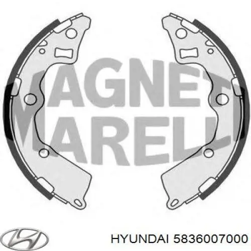 Тормоза рабочие задние ножные и тормозные барабаны Hyundai/Kia 5836007000 цена, от 18.73 USD