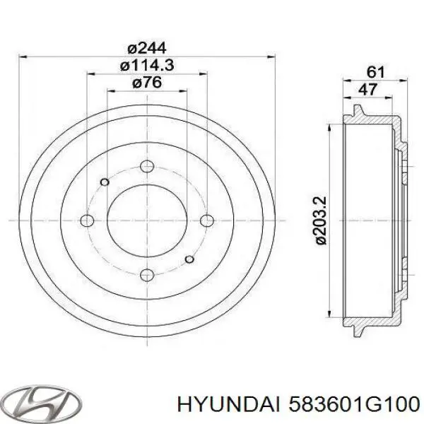  Hyundai/Kia 583601G100 цена, от 11.40 USD