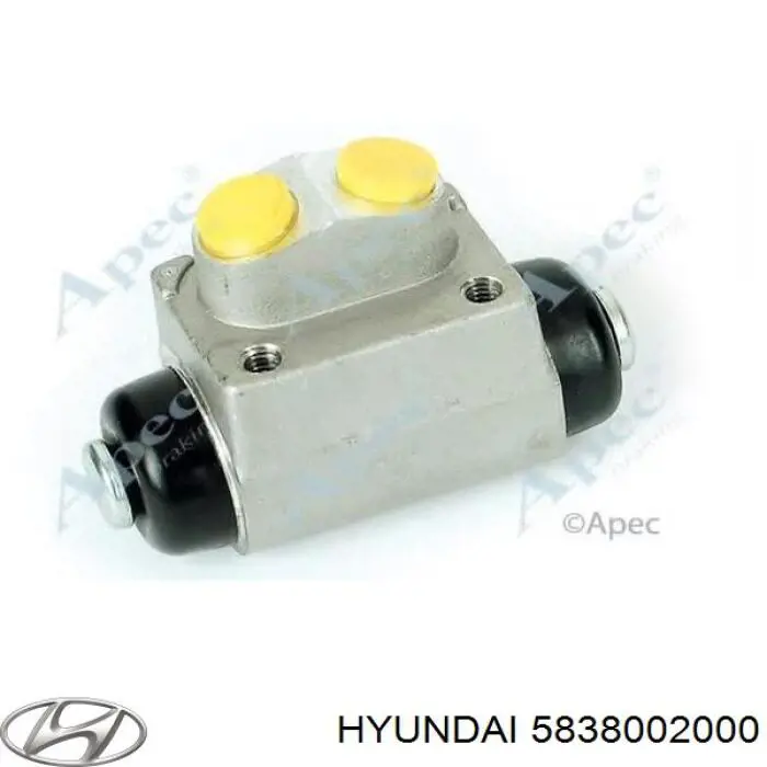 Cilindro de freno de rueda trasero 5838002000 Hyundai/Kia