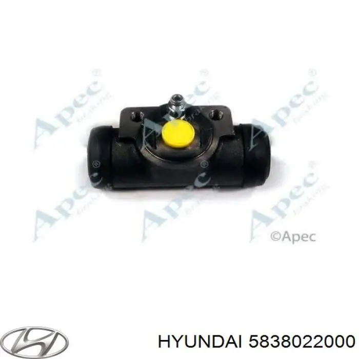 Рабочий тормозной цилиндр Hyundai/Kia 5838022000 цена, от 10.51 USD