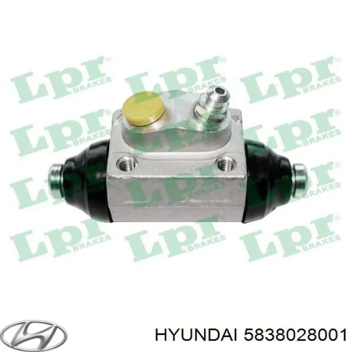 Рабочий тормозной цилиндр Hyundai/Kia 5838028001 цена, от 10.62 USD