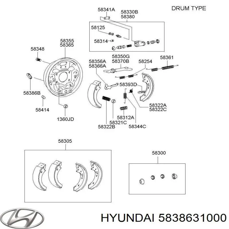 5838631000 Hyundai/Kia 