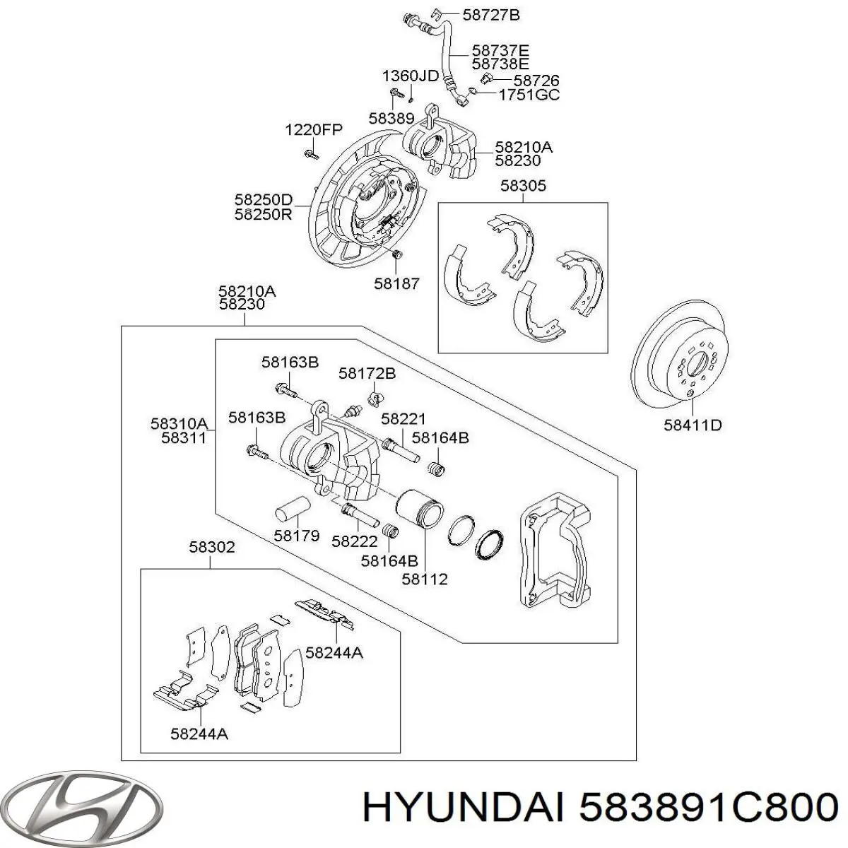  Hyundai/Kia 583891C800 цена, от 2.47 USD
