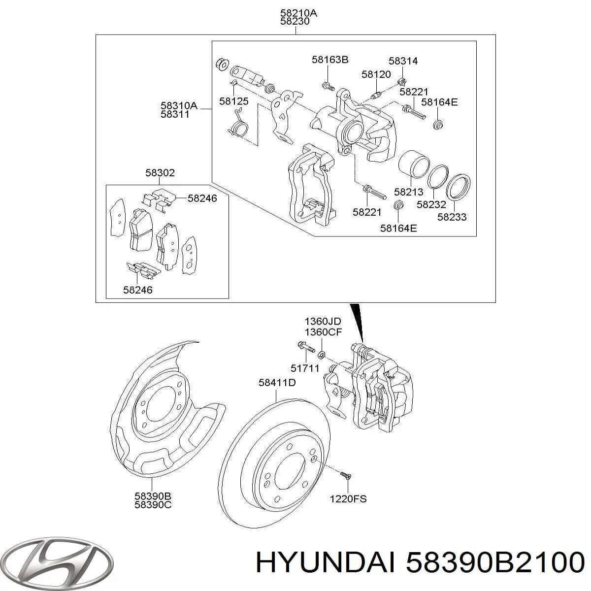  58390B2100 Hyundai/Kia