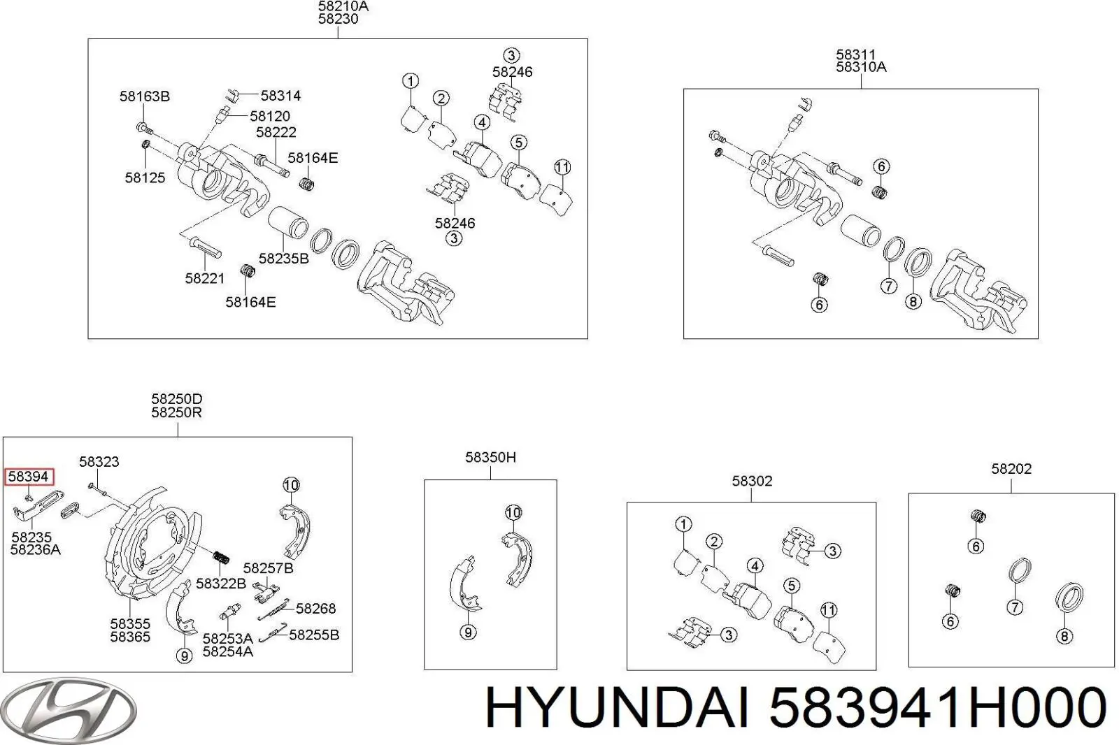  583941H000 Hyundai/Kia