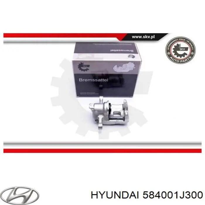 Тормозной суппорт правый задний Hyundai/Kia 584001J300 цена, от 40.95 USD
