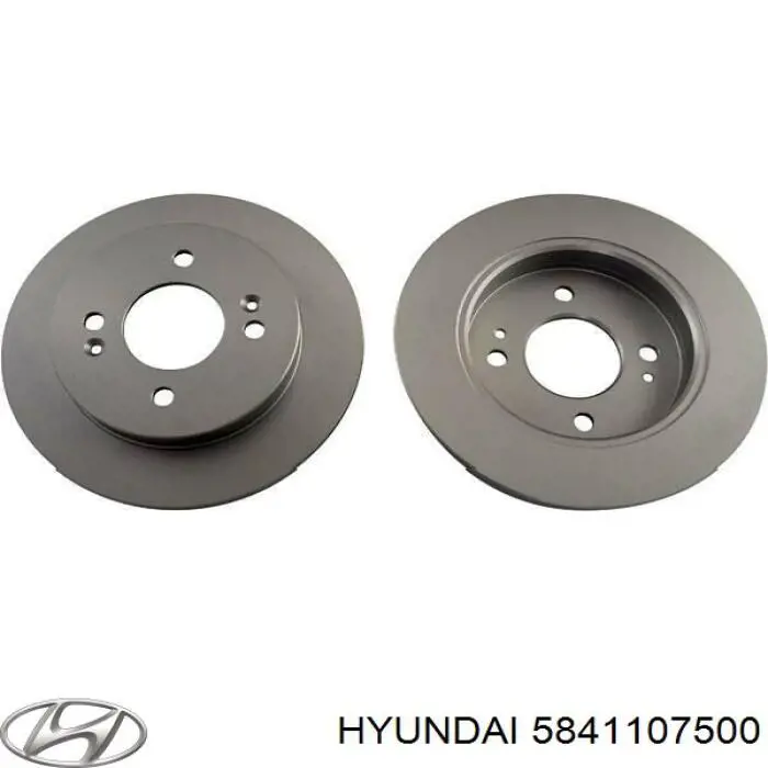 Задний тормозной диск Hyundai/Kia 5841107500 цена, от 25.34 USD