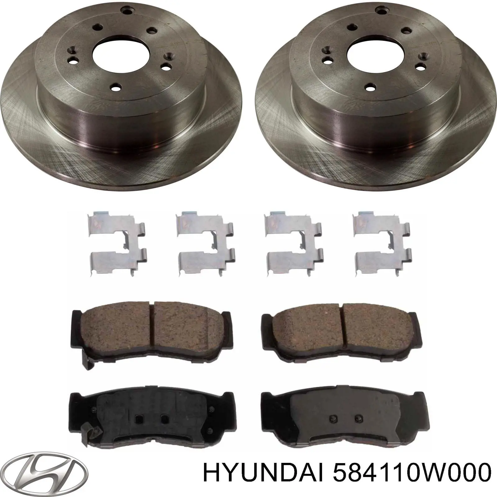 Тормозные диски 584110W000 Hyundai/Kia