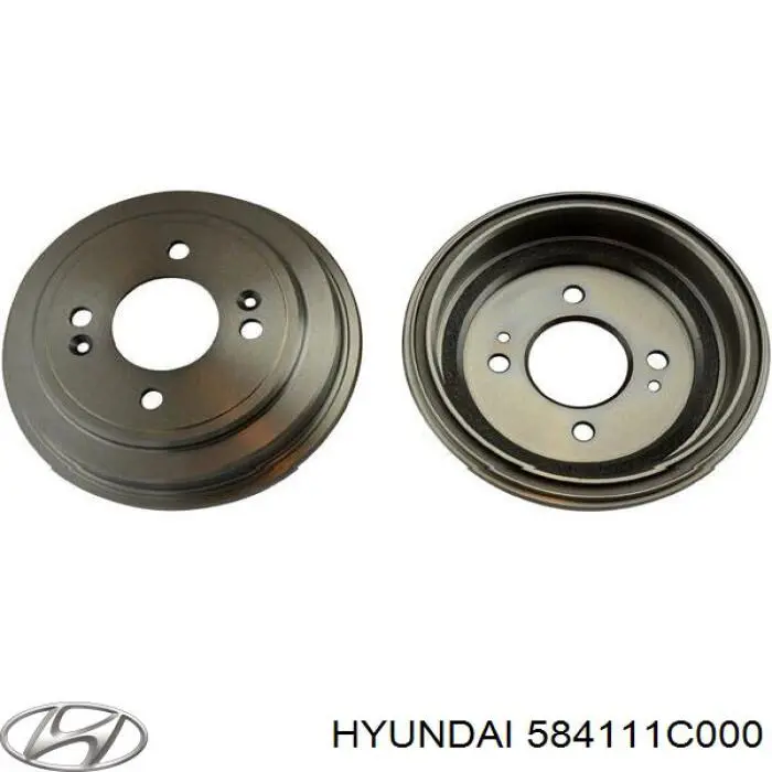 Купить 584111C000 Hyundai/Kia Тормозной барабан
