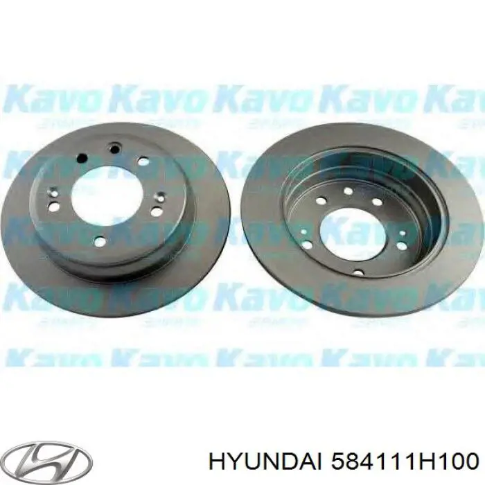 Тормозные диски 584111H100 Hyundai/Kia