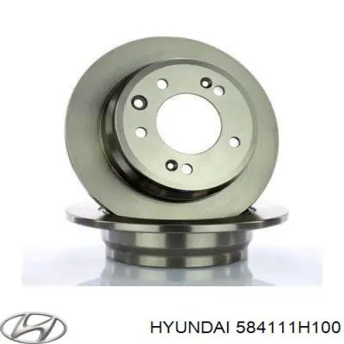 584111H100 Hyundai/Kia disco do freio traseiro