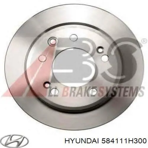 584111H300 Hyundai/Kia диск тормозной задний