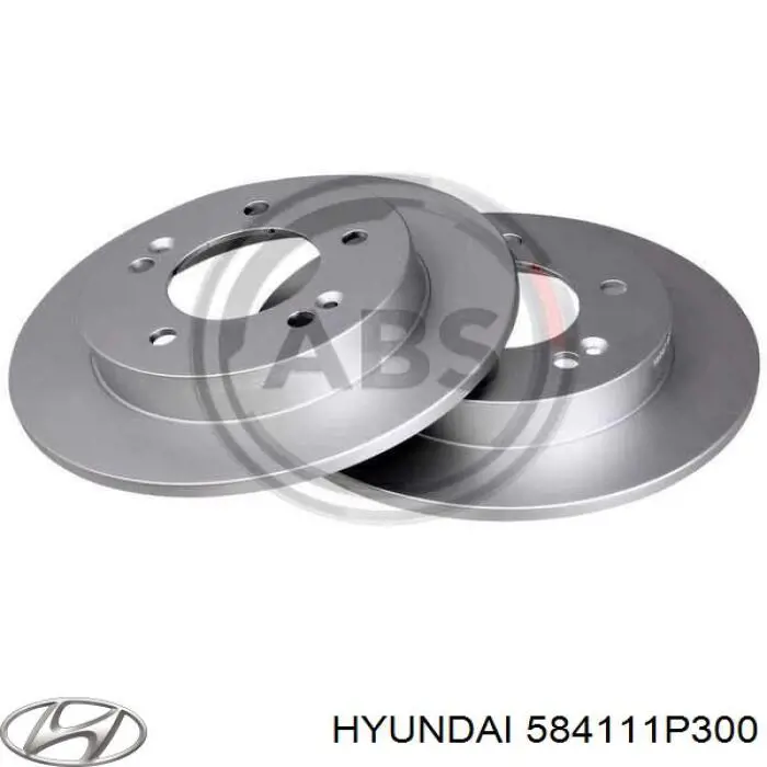 Тормозные диски 584111P300 Hyundai/Kia