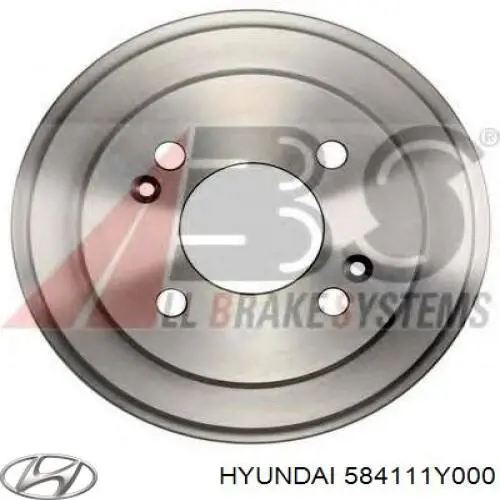 Барабан тормозной задний Hyundai/Kia 584111Y000 цена, от 49.53 USD