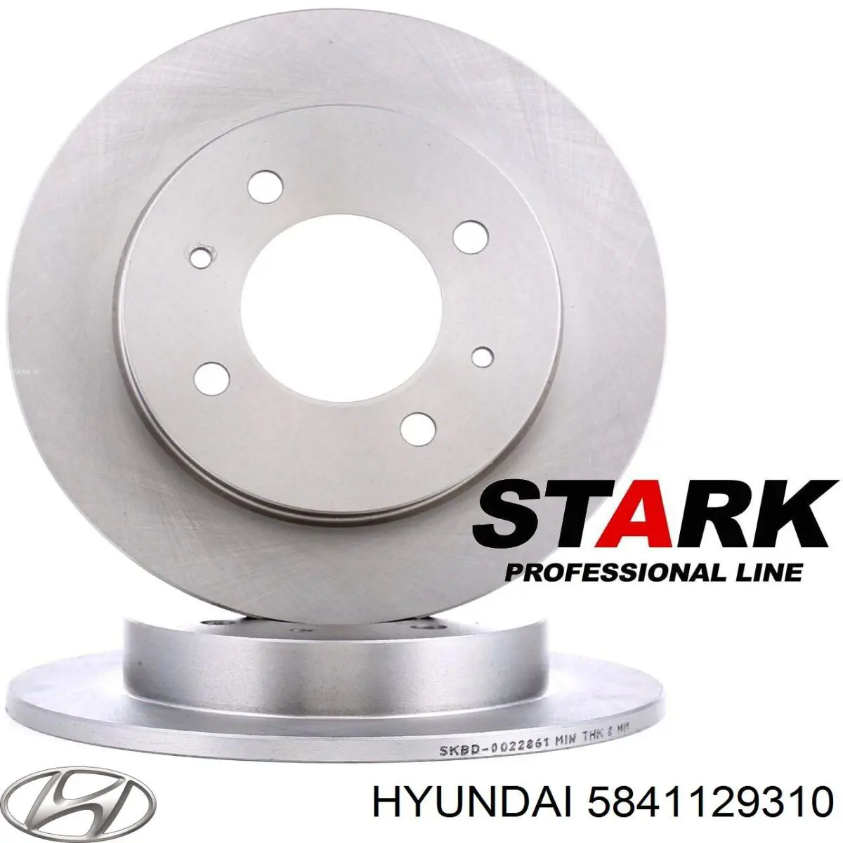Купить 5841129310 Hyundai/Kia Диск тормозной задний