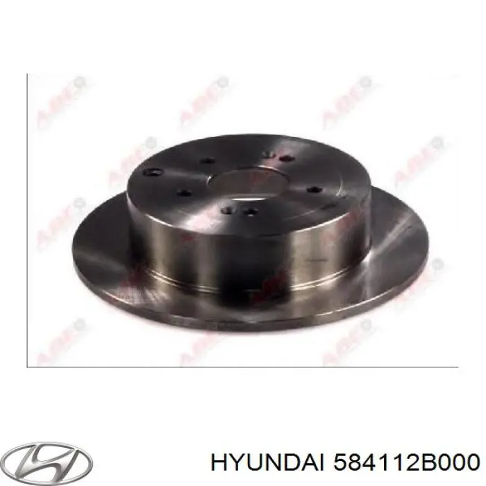 Задний тормозной диск Hyundai/Kia 584112B000 цена, от 12.70 USD