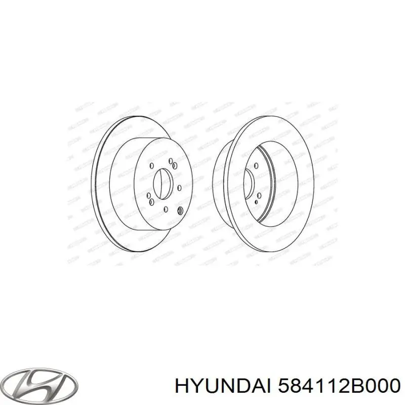 584112B000 Hyundai/Kia Дисковый тормоз