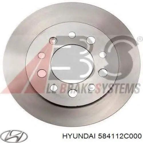 Задний тормозной диск Hyundai/Kia 584112C000 цена, от 28.82 USD
