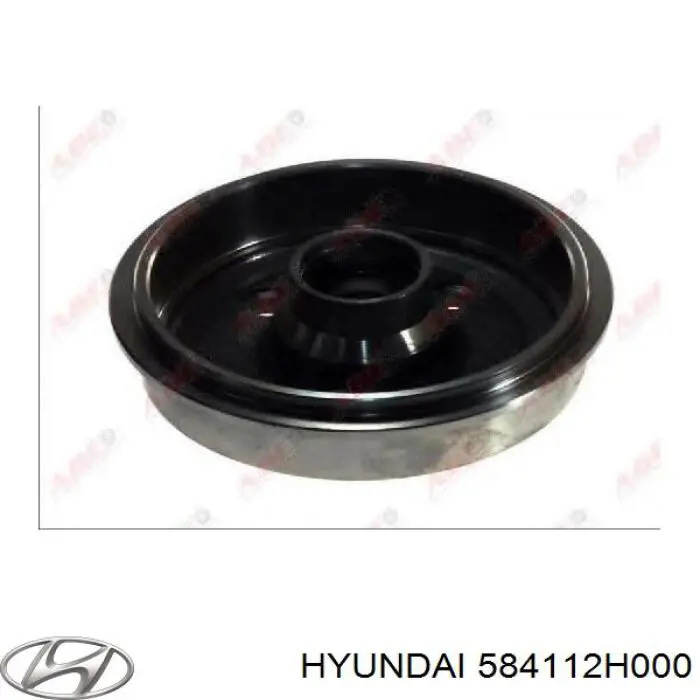 Тормозной барабан 584112H000 Hyundai/Kia