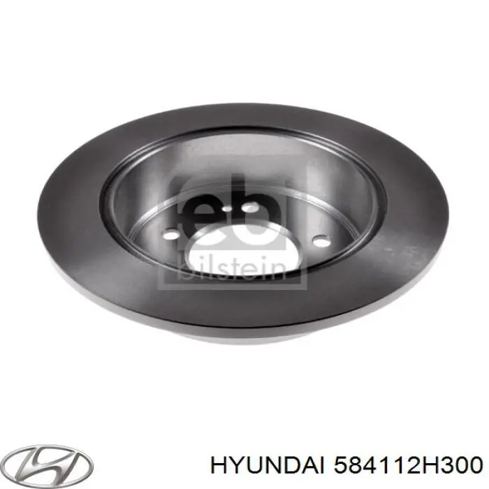 Тормозные диски 584112H300 Hyundai/Kia