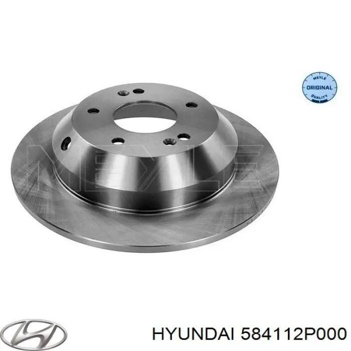 Купить 584112P000 Hyundai/Kia Диск тормозной задний