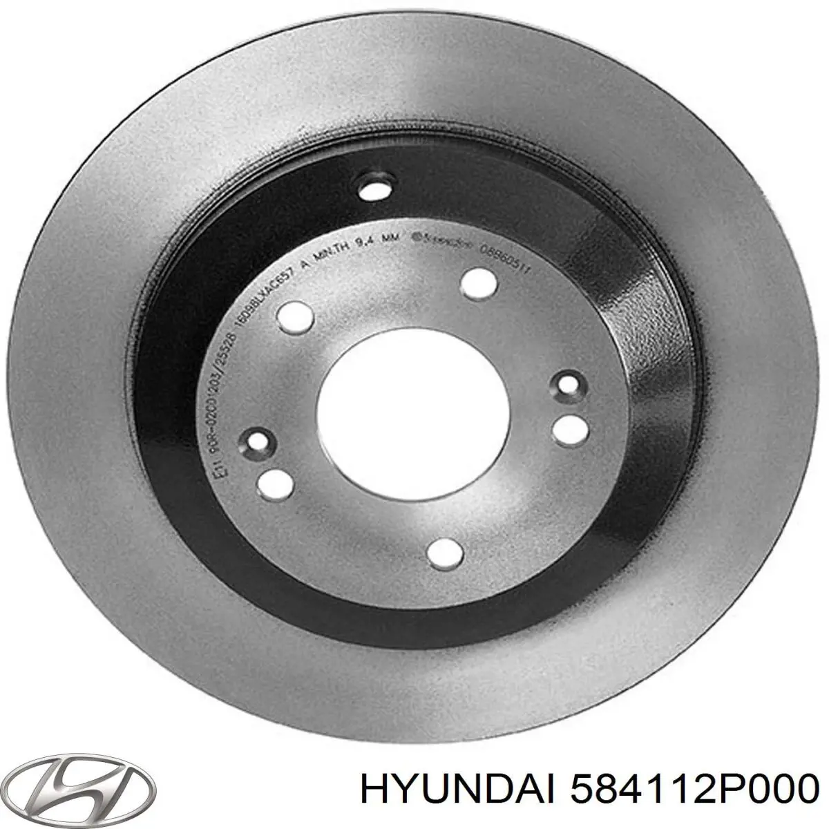 Тормозные диски 584112P000 Hyundai/Kia