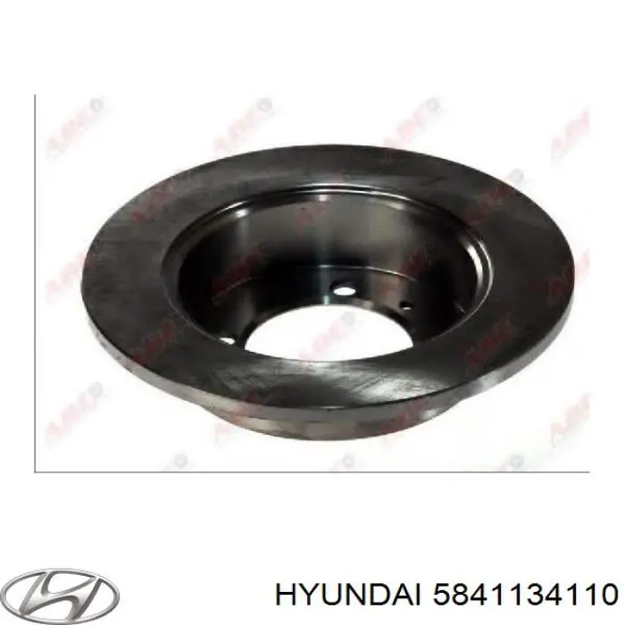 Купить 5841134110 Hyundai/Kia Диск тормозной задний
