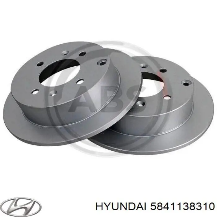 Задний тормозной диск Hyundai/Kia 5841138310 цена, от 27.48 USD