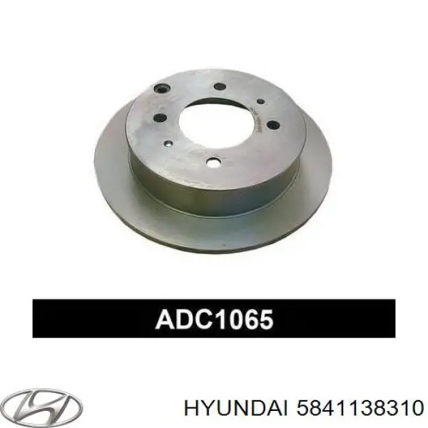 Compre 5841138310 Hyundai/Kia Disco do freio traseiro